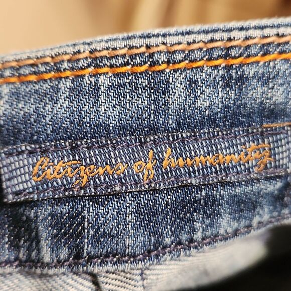Citizens of Humanity "Faye #003" Low Waist Full Leg Jeans Size 28 US 6 - Picture 10 of 11